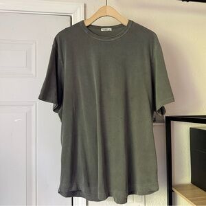 BUCK MASON grey cotton crew neck short sleeve tee t-shirt